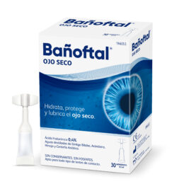 Bañoftal Ojo Seco hidrata, lubrica y protege el ojo seco